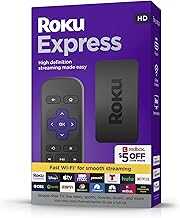 Express (New) HD Streaming Device, with High-Speed HDMI Cable and Simple Remote (no TV Controls), Guided Setup, and Fast Wi-Fi, with MTC HDMI Cable and USB Extension Cord