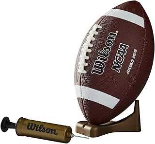 NCAA Supreme Composite Leather Football w/ Pump & Tee - Junior Size, Brown