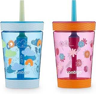 Kids Spill-Proof Tumbler with Straw, 14 oz., 2 Pack