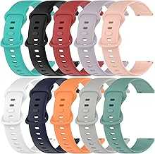 20MM Strap Band Compatible with Motorola Moto Watch 100 / Moto 360 3rd Gen Watch,Soft Silicone Smart Watch Bands Adjustable Release Wristband Replacement Band for Moto Watch 100 / Watch 360 3rd Gen