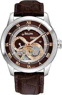 Men's Classic Sutton 4-Hand Automatic Watch, 24-Hour Sub Dial, Open Aperture, Self-Winding, Exhibition Caseback, Double Curved Mineral Crystal, Luminous Hands, 42mm