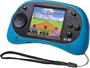 Kids Handheld Game Portable Video Game Player with 200 Games 16 Bit 2.5 Inch Screen Mini Retro Electronic Game Machine for Boys Girls (Blue)