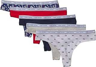 Women's Classic Cotton Logoband Thong 5 Pack