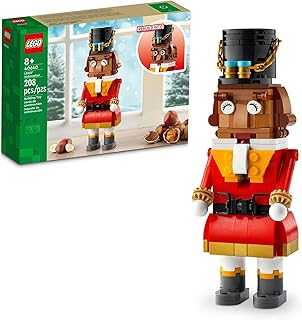 Nutcracker Christmas Decor - Building Toys for Kids, Boys & Girls, Ages 8+ - Nutcracker Decorations for Home - Gift Ideas for Christmas - Moveable Arms & Mouth - 40640