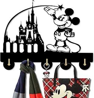 Disney Castle Theme Wall Decor Hooks Customize Household Door Decor Hooks Multi-Function Wall Coat Bags Clothes Hook Keys Holder