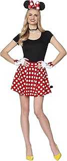 Mickey and Friends Adult Minnie Mouse Costume Kit | Officially Licensed | Disney | Couple Costume