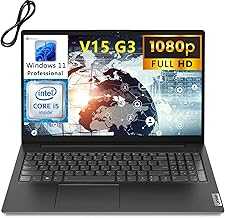 2023 Newest V15 G3 Business Laptop Computer, 15.6" FHD Display, 12th Gen Intel 10 Cores i5-1235U (Beat i7-1195G7), 16GB DDR4 RAM, 512GB PCIe SSD, WiFi, BT 5.1, Windows 11 Pro, AZ-XUT Cable