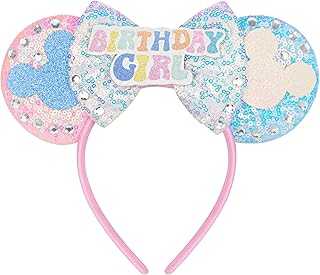 Mouse Ears Headband Mini Mouse Ears Cute Ear Headband Halloween Birthday Girl Cosplay Costume Party Decoration Headband