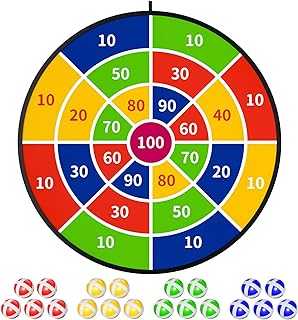 29" Large Dart Board for Kids, Boys Toys Dartboards with 20 Velcro Sticky Balls, Indoor & Outdoor Sport Fun Party Play Game Toys, Birthday Gifts for Boys Girls 3 4 5 6 7 8 9 10 11 12 Years Old