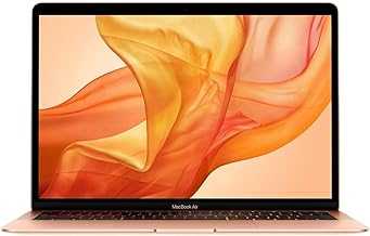 Early 2020 Apple MacBook Air with 1.1GHz Intel Core i3 (13-inch, 8GB RAM, 256GB SSD Storage) (QWERTY English) Gold (Renewed)