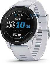 Forerunner® 255 Music, GPS Running Smartwatch with Music, Advanced Insights, Long-Lasting Battery, White