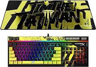 Alloy Elite 2 Mechanical Gaming Keyboard and Pulsefire Mat Gaming Mouse Pad – TimTheTatMan Edition – for PC, Mac, PS4, PS5, Xbox One, and Xbox Series X|S, RGB Backlit, HyperX Linear Red Switch