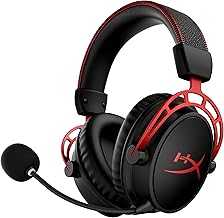 Cloud Alpha Wireless - Gaming Headset for PC, 300-hour battery life, DTS Headphone:X Spatial Audio, Memory foam, Dual Chamber Drivers, Noise-canceling mic, Durable aluminum frame,Red