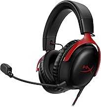 Cloud III – Wired Gaming Headset, PC, PS5, Xbox Series X|S, Angled 53mm Drivers, DTS Spatial Audio, Memory Foam, Durable Frame, Ultra-Clear 10mm Mic, USB-C, USB-A, 3.5mm – Black/Red