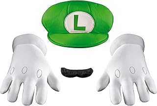 Men's Nintendo Super Mario Bros.Luigi Adult Costume Accessory Kit