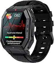 Smart Watch for Motorola Moto G Stylus 5G (2024) Military Smart Watch for Men (Answer/Make Call), 1.85in HD Tactical Sports Rugged Smartwatch, Fitness Tracker Watch for Android/iOS Phones - Black