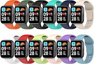 Bands for Xiaomi Redmi Watch 3 Active/Redmi Watch 3 Straps for Women Men, 12 Pack Soft Silicone Strap Replacement Wristbands Compatible with Xiaomi Watch 3/Watch 3 Active