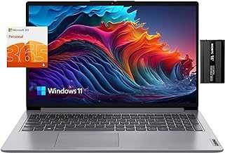 Ideapad 14 Laptop, 14" HD Screen, Intel Pentium Silver N5030, 4GB RAM, 128GB PCIe SSD (NO eMMC), Webcam, HDMI, SD Card Reader, Win 11, Gray, 1 Year Office 365, with Bundled Accessories