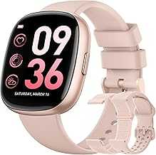 Smart Watches for Women Men with Call: Fitness Trackers with 24-Hour Heart Rate SpO2 Sleep Monitor 5ATM Waterproof 120+ Sport Mode Watches for Women gift Compatible with iPhone Android Phones(3 Bands)