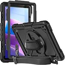 Case for Lenovo Tab M10 Plus 3rd Gen 10.6 Inch 2022 | TB125FU/TB128FU/TB128XU Case with Screen Protector Pen Holder | 3 Layer Shockproof Rugged Sturdy Rubber Protective Case W/Shoulder Strap