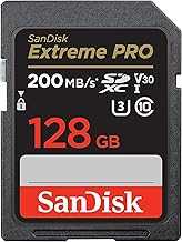 128GB Extreme PRO SDXC UHS-I Memory Card - C10, U3, V30, 4K UHD, SD Card - SDSDXXD-128G-GN4IN