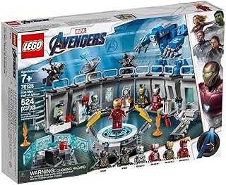 Marvel Avengers Iron Man Hall of Armor 76125 Building Kit, Tony Stark Iron Man Suit Action Figures (524 Pieces)