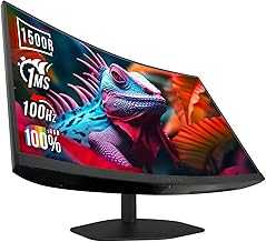 Curved 27-inch Gaming Monitor 1500R 100Hz HDMI X2 DisplayPort 1ms 100% sRGB, Build-in Speakers Machine Black 2024 (C275W-FW100T)