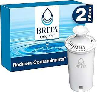 Standard Water Filter for Pitchers and Dispensers, BPA-Free, Replaces 1,800 Plastic Water Bottles a Year, Lasts Two Months or 40 Gallons, Includes 8 Filters, White