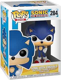 Pop! Games: Sonic - Sonic with Emerald Collectible Toy, Blue