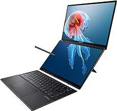 Zenbook Duo Laptop, Dual 14” OLED 3K 120Hz Touch Display, Intel Evo Certified, Intel Core Ultra 9 185H CPU, Intel Arc Graphics, 32GB RAM, 1TB SSD, Windows 11, Inkwell Gray, UX8406MA-PS99T