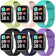 Bands Accessory intended for Redmi Watch 3 Active/Watch 3 Lite Watch Strap Compatible with Redmi Watch 3 Lite/Active Bands-6 Colors