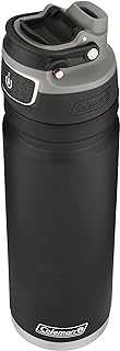 FreeFlow AutoSeal Stainless Steal Water Bottle, 24oz, Black