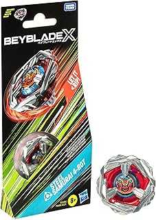 Beyblade X Steel Samurai 4-80T Booster Pack Set with Balance Type Right-Spinning Top; Battling Top Toys for 8 Year Old Boys and Girls