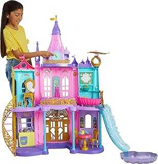 Disney Princess Toys, Ultimate Castle Doll House with Lights & Sounds, 3 Levels, 25+ Furniture Play Pieces & Accessories, 4 ft Tall