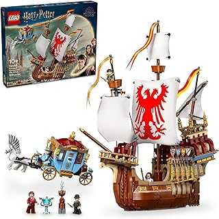 Harry Potter Triwizard Tournament: The Arrival, Harry Potter Collectible with Beauxbatons Carriage and Durmstrang Ship, Magical Gift for Boys & Girls, Harry Potter Toy for 10 Year Old Kids, 76440