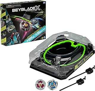 Beyblade X Xtreme Battle Set with Beystadium Arena Featuring X-Celerator Rail, 2 Right-Spinning Top Toys, 2 Launchers, Toys for Boys and Girls, 8+