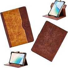 Case for Motorola Moto Tab G62 Tablet Case 360 Degree Rotation Multi-Viewing Angels PU Leather Stand Folio Cover Brown