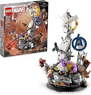 Marvel Endgame Final Battle, Avengers Model for Build and Display, Collectible Marvel Playset with 6 Minifigures Including Captain Marvel, Shuri and Wanda Maximoff, Marvel Fan Gift Idea, 76266