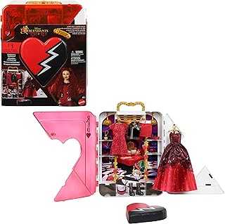 Disney Descendants: The Rise of Red Closet Playset with Exclusive Doll Clothes & Accessories, Red’s Rise & Rebel Toy Closet