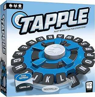 TAPPLE® Word Game | Fast-Paced Family Board Game | Choose a Category & Race Against The Timer to be The Last Player | Learning Game Great for All Ages (1 Pack)