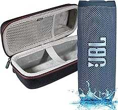 Flip 6 - Waterproof Portable Bluetooth Speaker, Powerful Sound and deep bass, IPX7 Waterproof, 12 Hours of Playtime with Megen Hardshell Case - Blue