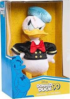 Just Play Disney Classics Donald Duck 90th Anniversary 14-inch Collector Plush Stuffed Animal, Duck, White, Kids Toys for Ages 2 Up