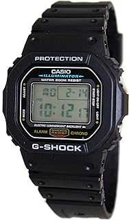 Casio Men's G-Shock Quartz Watch with Resin Strap, Black, 20 (Model: DW5600E-1V)