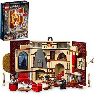 Harry Potter Gryffindor House Banner Set 76409 With LEGO Building Elements, Hogwarts Castle Common Room Toy or Wall Display, Fold Up Travel Toy, Collectible with 3 Minifigures For 9+ Years