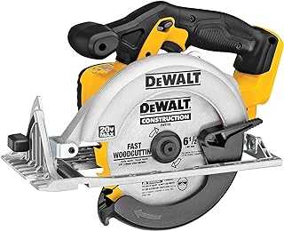 20V MAX Circular Saw, 6-1/2-Inch Blade, 460 MWO Engine, 0-50 Degree Bevel Capability, Bare Tool Only (DCS391B)