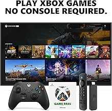 Fire TV Stick 4K, Carbon Black Core Wireless Controller, and 1 Month Game Pass Ultimate Bundle