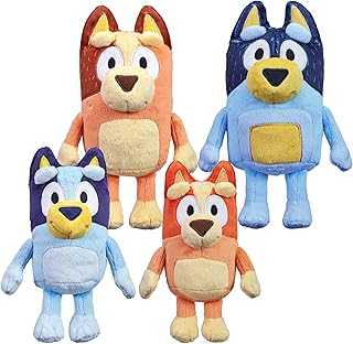 Bluey Heeler Family Plush Set 4 Plush 7-8" Figures | Amazon Exclusive