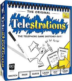 Telestrations Original 8-Player | Family Board Game | A Fun Game for Kids and Adults | Game Night Just Got Better | The Telephone Game Sketched Out | Ages 12+