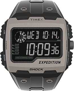 Men's Expedition Grid Shock Quartz Resin Strap