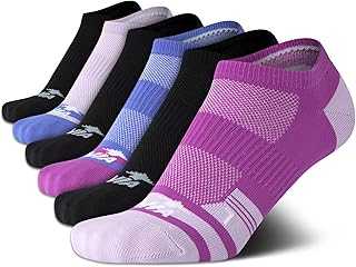 Avia Women's Low Cut Socks - 6 Pack Performance Cushion Comfort No Show Socks - Breathable Athletic Socks for Women (4-9)